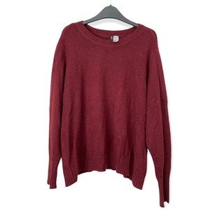 H&M Divided Red Knit Sweater